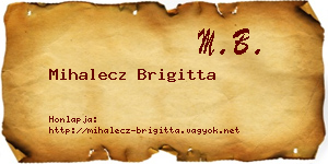 Mihalecz Brigitta névjegykártya