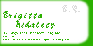brigitta mihalecz business card